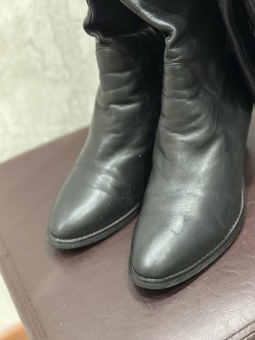 Кожаная обувь. Сапоги 37 размер