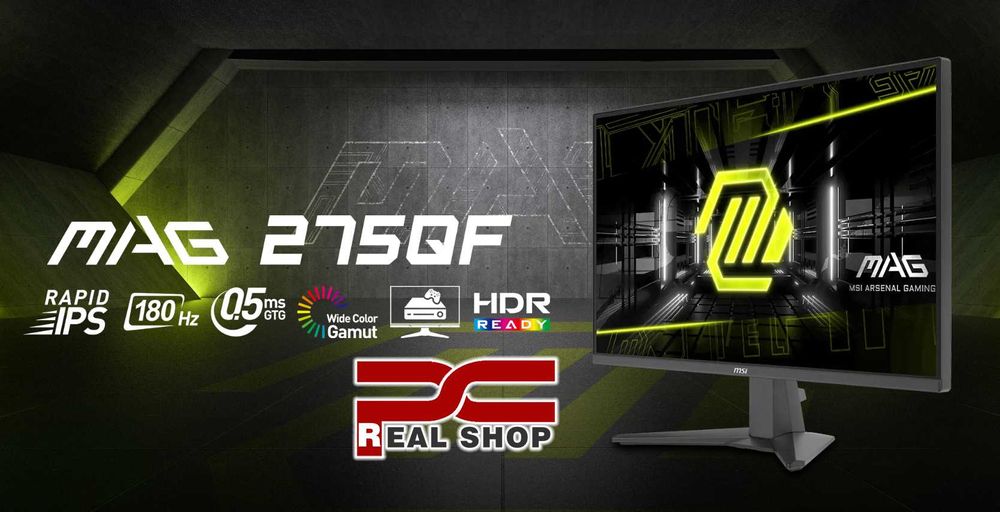 Игровой монитор MSI MAG 275QF 27' WQHD 2K 1800Hz 0.5ms RapidIPS Gaming