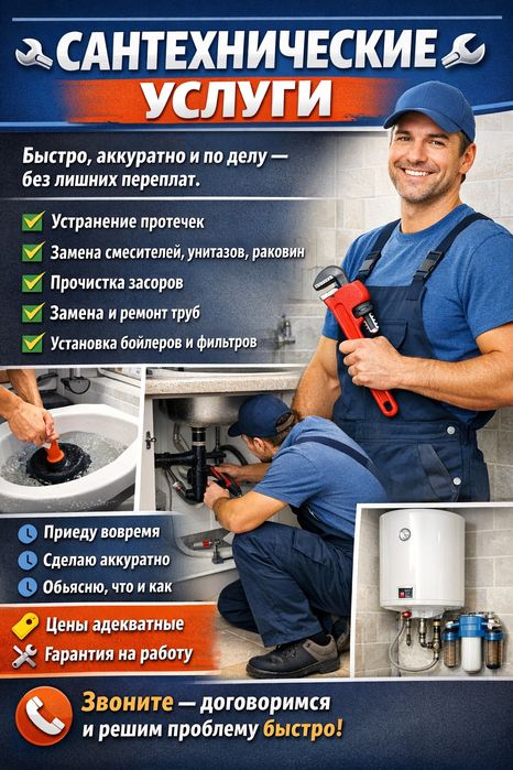 Услуги сантехника