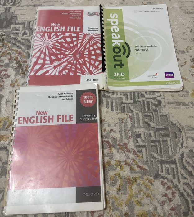 elementary,pre intermediate оқулықтары сатылады
