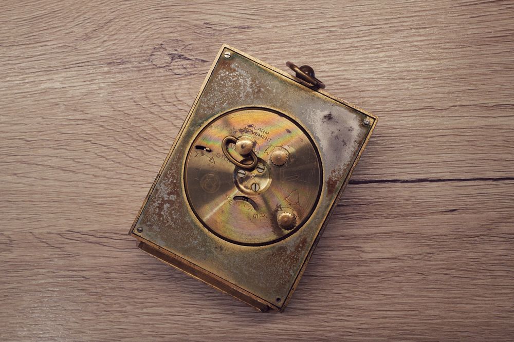 Ceas Birou Seliva 8 zile elvetian din alama jaeger alarma travel