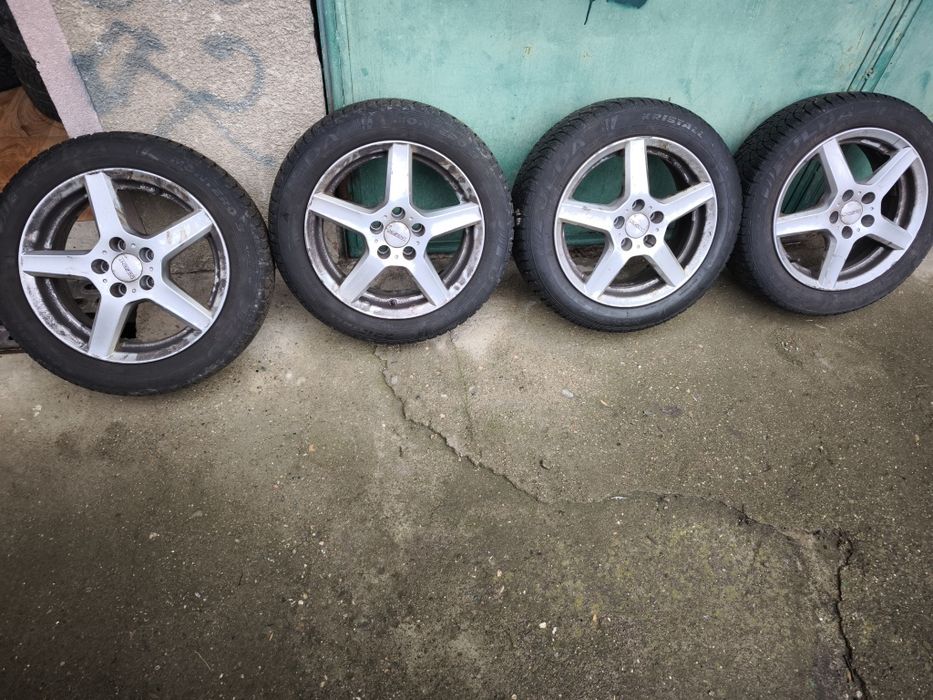 4 бр. ДЖАНТИ 15" 5х100 Зимни Гуми 185/55 Vw,Seat, Skoda,Audi a3, Subar