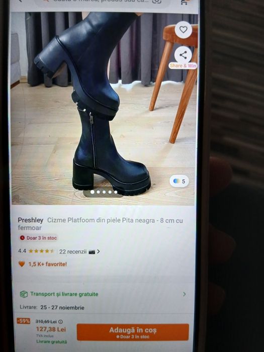 Ghete dama marimea 39