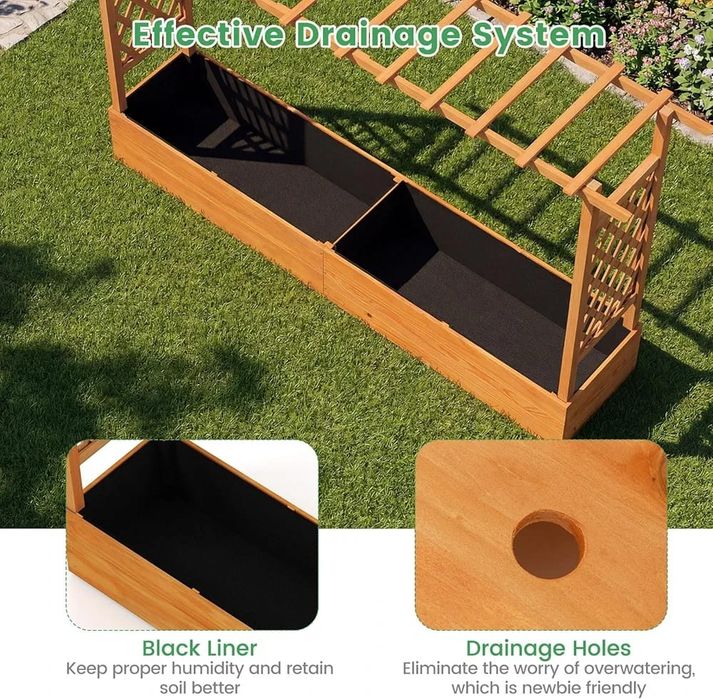 Jardiniera cu pergola 550 lei
