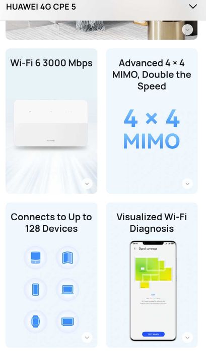 Huawei 4G+ CPE 5 Router B636 LTE SIM Router Sigilat