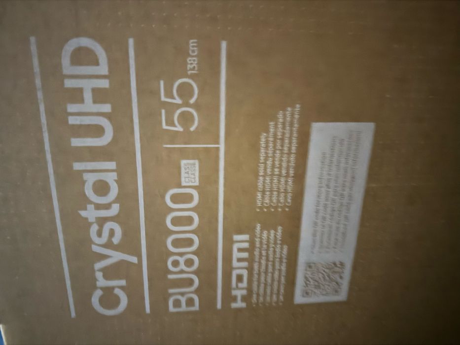 Samsung Crystal UHD 55” (138 cm) BU8000 4K Smart TV, Cutie Completa, Impecabil