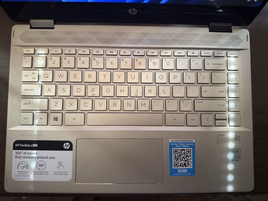 HP Pavilion x360, core i5 10th Gen. Gold, сенсорный ноутбук