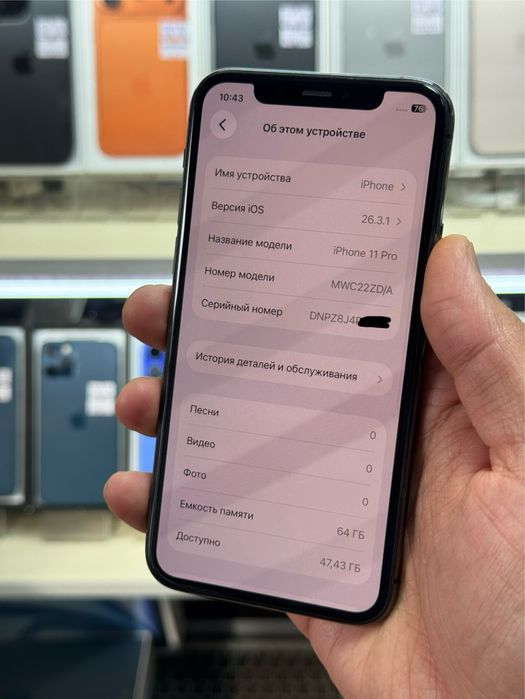 iPhone 11pro 64gb zd/a space gray в отличном сост.