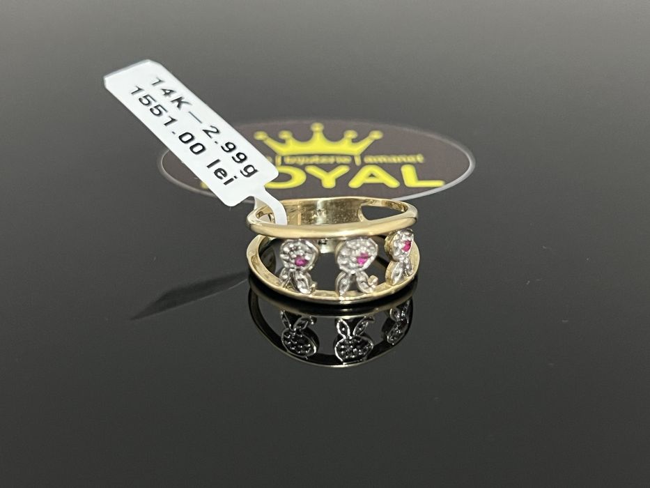 Bijuteria Royal CB : Inel dama aur 14K 585  2,99 grame
