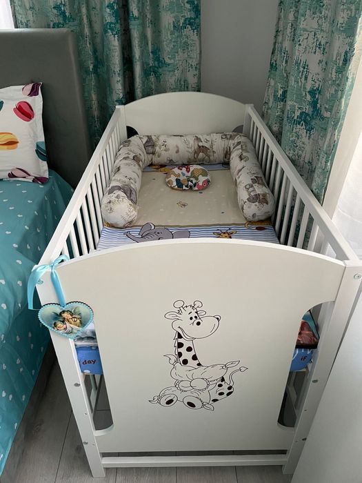 Vand patut pentru bebe “ Girafa Paula” + saltea Cocos (inclusa)