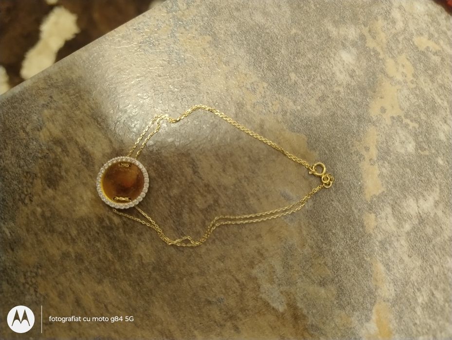 Vând brățara din aur 14k cu bănuț