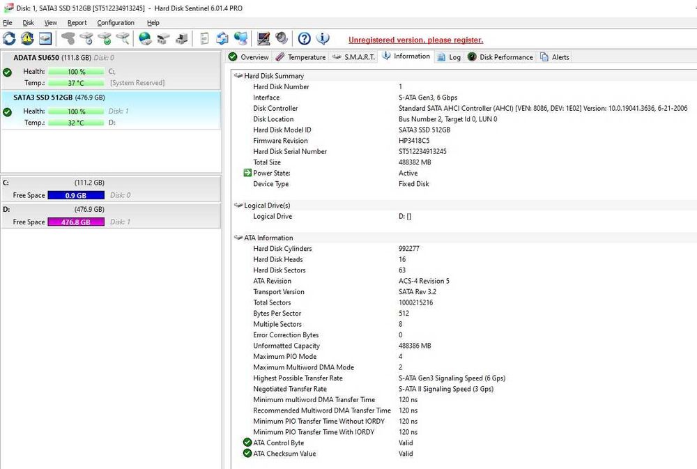 SSD 512 Gb Sata 3 Laptop sau desktop NOU