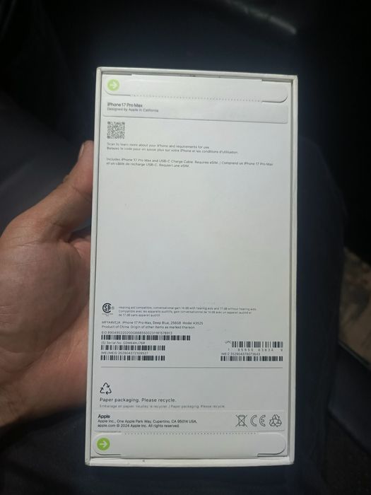 iPhone 17 pro max 256gb