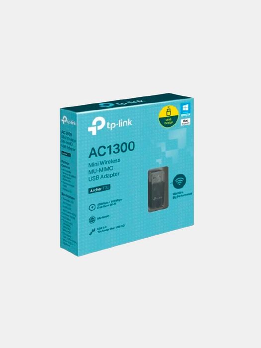 TP-Link Archer T3U Plus, T3U Двухдиапазонный Wi‑Fi USB‑адаптер adapter
