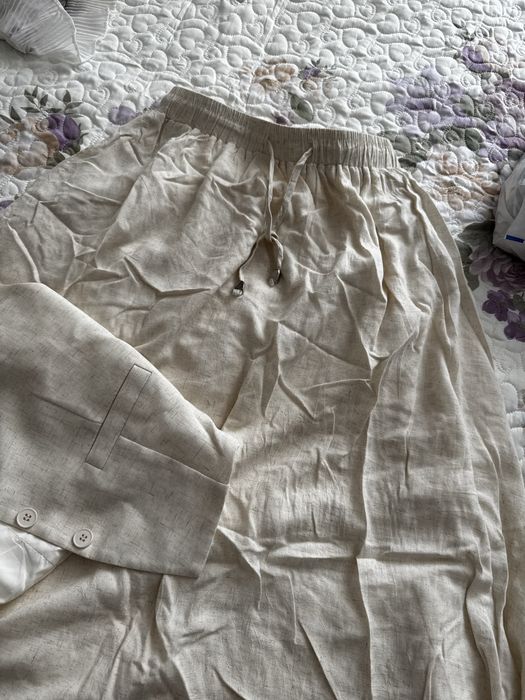 Льняной костюм двойка