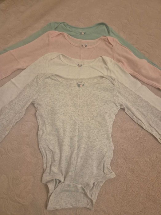 Боди с длинным рукавом, хлопок 4 шт.