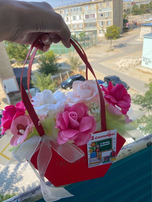 Букеты. Мыльные розы. Сабын гулдер.