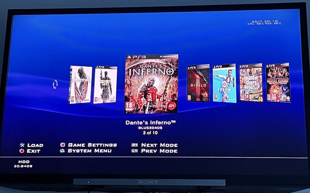 PS3 Superslim modat (160 GB)