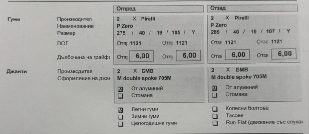 19” оригинал style 705M BMW M5