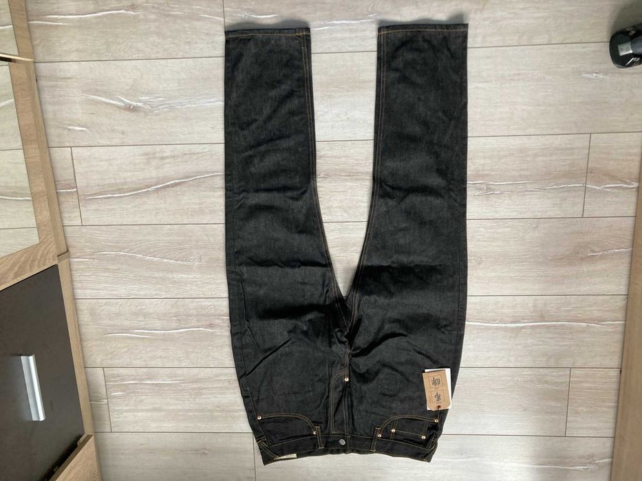 Нови Evisu мъжки черни дънки размер W36 L34