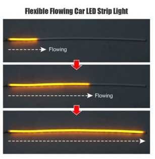LED ленти силиконови за фарове с функция бягащ мигач дневни светлини