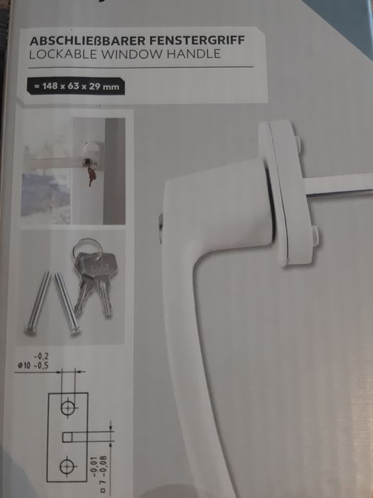 Maner nou cu blocator pentru fereastră.