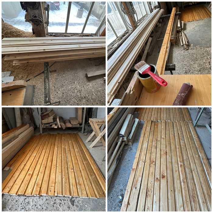 Atelier de tamplarie / debitare materiale lemnoase / Frezare / Lambriu