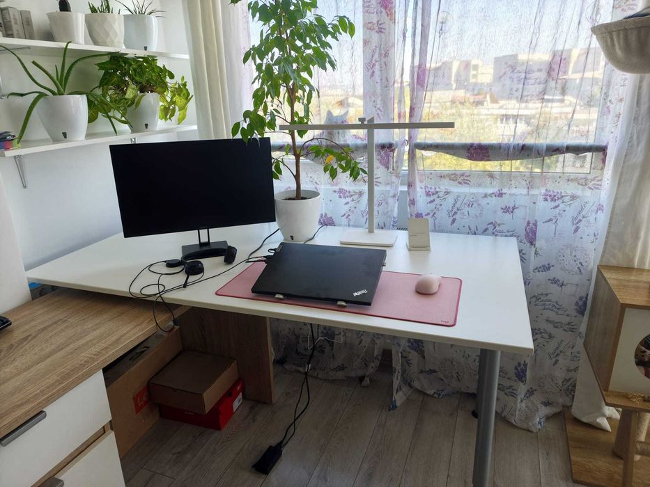 Birou reglabil THYGE 160x80 cm