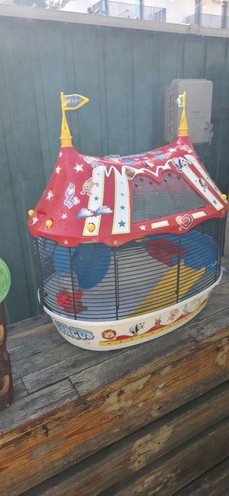 Cusca pentru hamster Ferplast Circus Fun, cu accesorii, 49.5x34x42.5
