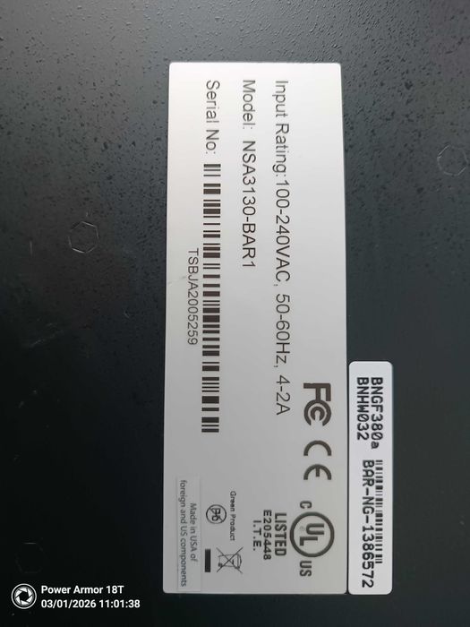 Firewall Barracuda CloudGen F380 (NSA3130-BAR1) –  8GB Ram,160GB ssd