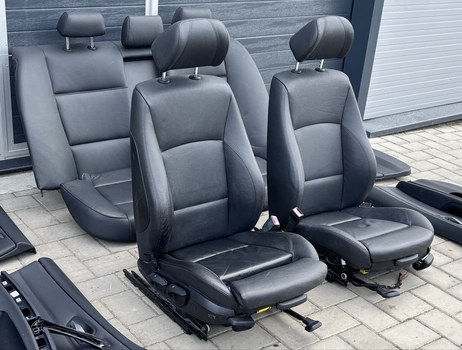 Scaune interior recaro sport piele neagra incalzit Bmw seria 3 E90 #2