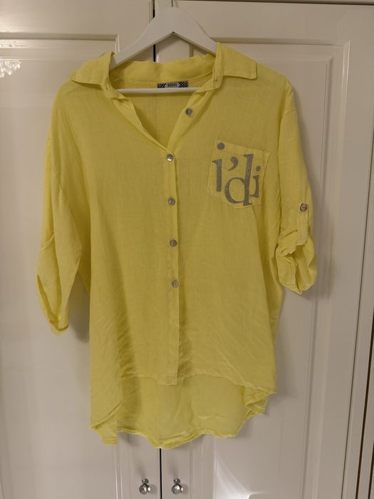 Жълта дамска риза