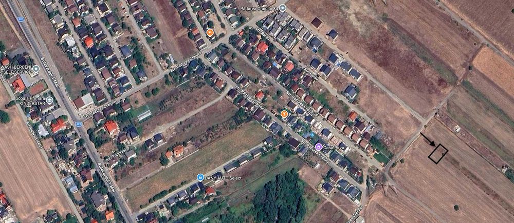 Proprietar | Teren 421 mp cu autorizație de construire – Intrare Comuna Berceni