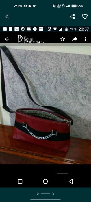 Genti material textil și piele naturala