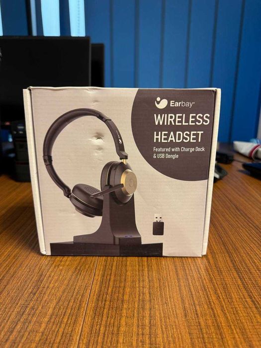 Căști Wireless Earbay cu Dock de încărcare și USB Dongle – Noi