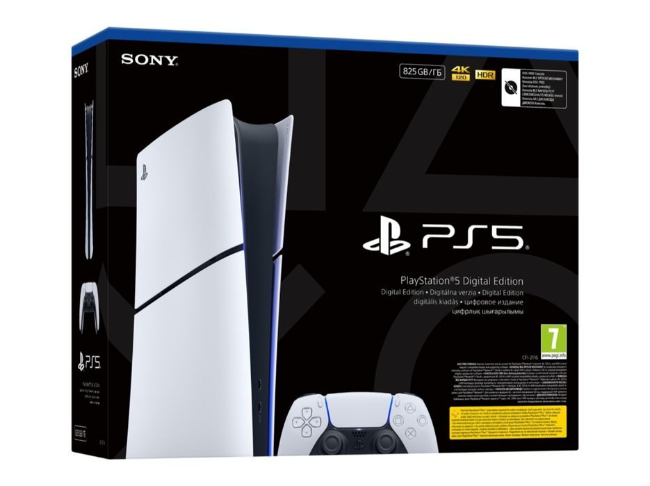 Consola  PlayStation 5 PS5  Slim Digital Edition  825GB, E-Chassis, Garantie, Sigilat