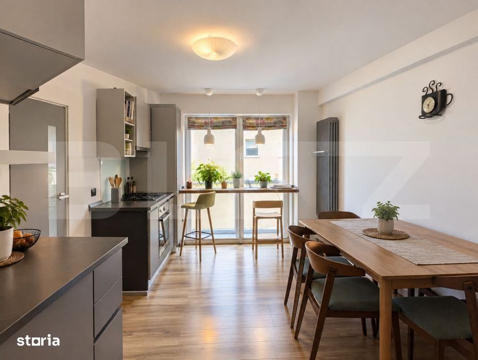 Apartament 3 camere, 89 mp, decomandat, parcare subterana – Borhanci