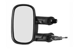 Oglinda exterioara Fiat Doblo 2001-2010 partea stanga View Max crom convex carcasa prevopsita grunduita reglare manuala prin cablu fara incalzire