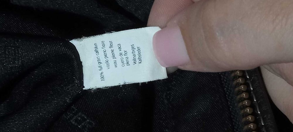 Geantă de umăr Hilfiger din piele naturală premium
