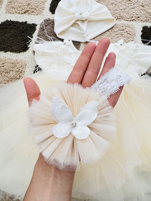 Rochie fetite cu pene