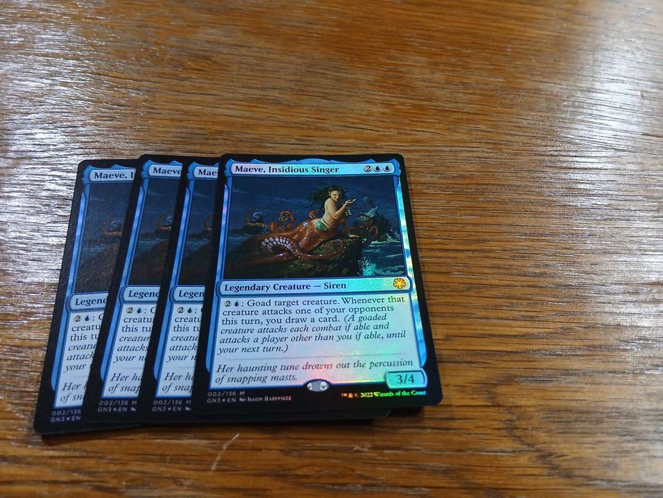 set 4 carti joc Maeve, Insidious Singer (GN3) pt Magic The Gathering