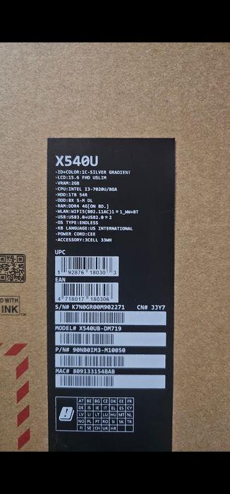 SE vinde leptop Asus VivoBook 15-i3