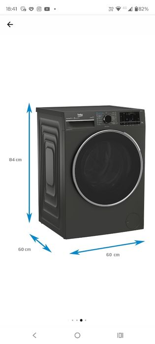 Masina de spalat rufe cu uscator BEKO B5DFT510447M, 10 kg spalare, 6 k