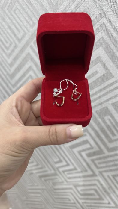 Серьги золото детский