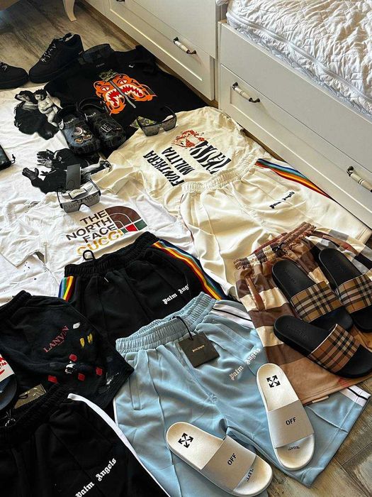 Продавам Летни аутфити Off white Hellstar, Gallery dept, Lanvin, Gucci, palm Angeles, Vlone и др