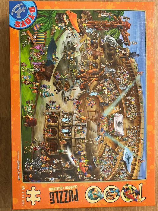 Set 4 puzzle-uri 1000 piese, complete – 100 lei