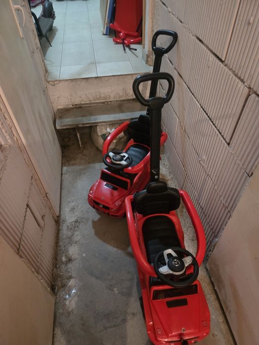 Детска кола с дръжка и сенник Mercedes 2броя