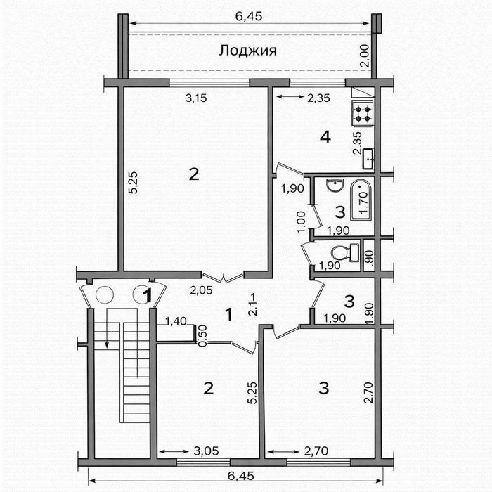 Продается 3/5/5 Ахмад Югнакий 78м2 Состояние Среднее