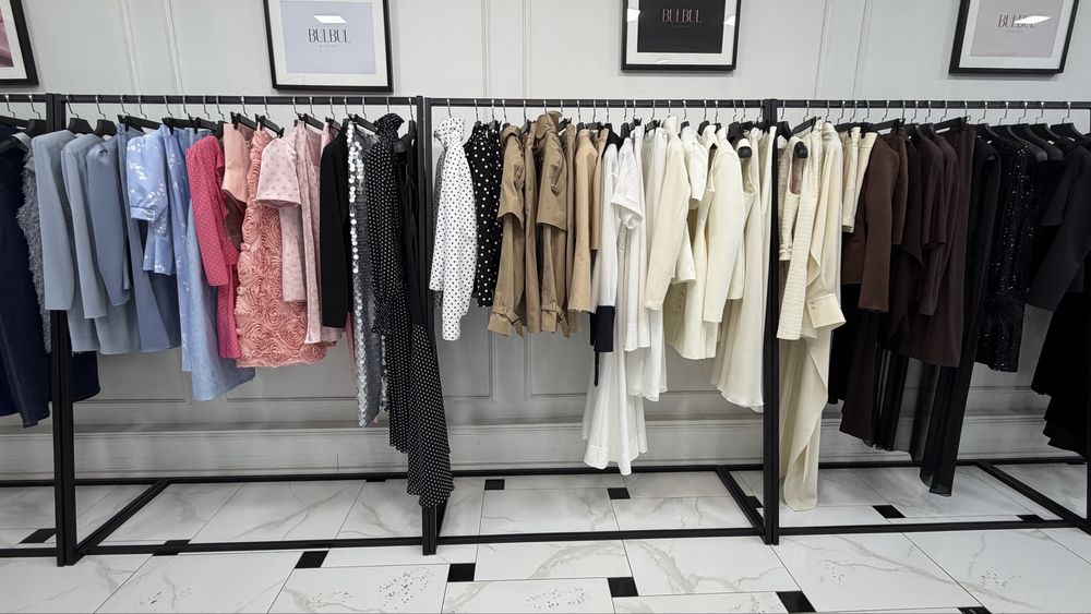 Черные рейлы для одежды 9 штук | Большие | цена за 9 шт