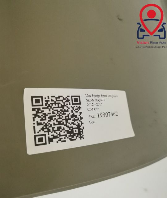 Лява задна врата Оригинална Шкода Рапид 3 / Skoda Rapid 3 Оригинална л